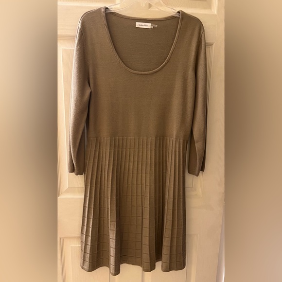 Calvin Klein Taupe dress - Picture 1 of 3